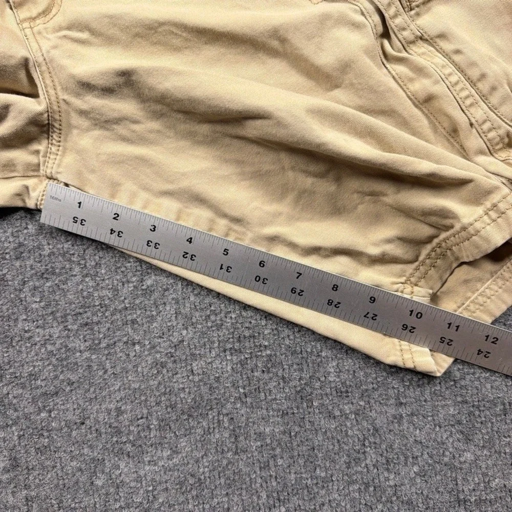 Lee Dungarees Cargo Shorts Mens 36 Tan Khaki Cotton Utility Relaxed Fit Hiking